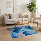 Dreamy Underwater Coral Reef Area Rug