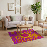 Psychedelic Sunburst Area Rug