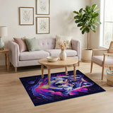 Cosmic Wolf Nebula Area Rug