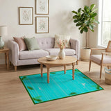 Coastal Beach Ocean Sailboat Rug