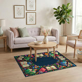 Enchanted Alphabet Kids Cartoon Area Rug
