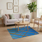 Multi-color and Patterns Rainbow Lattice Geometric Area Rug