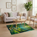 Sunlit Enchanted Forest Path Area Rug