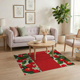 Fruit Pattern Red Cherry Fruit Pattern Area Rug
