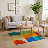 Vibrant Multi-color and Patterns Vibrant Multi-Color Geometric Area Rug