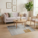 Beige and Neutral Geometric Modern Modern Geometric Beige Neutral Area Rug