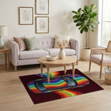 Rainbow Supercar Area Rug