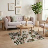 Cherry Blossom Branches Floral Area Rug