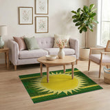 Golden Sun Radiance Tribal Area Rug