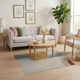 Abstract Overlapping Shapes Area Rug