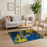 Majestic Golden Tiger Blue Mountains Area Rug