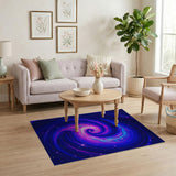 Cosmic Galaxy Nebula Swirl Area Rug