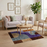Vibrant Multi-Color Geometric Area Rug