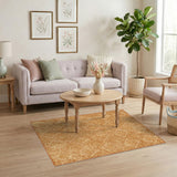 Orange Distressed Vintage Orange Area Rug