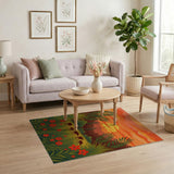Savanna Sunset Antelope Grazing Area Rug