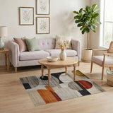 Multi-color and Patterns Modern Geometric Multi-Color Abstract Area Rug