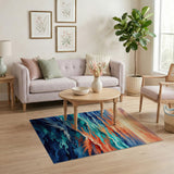 Sunset Ocean Waves Area Rug