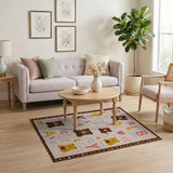 Teddy Bear Alphabet Kids Area Rug