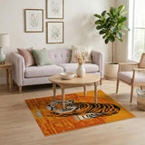 Prowling Orange Tiger Heritage Rug