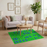 Pixelated Solar Farm Area Rug