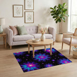 Cosmic Floral Burst Area Rug