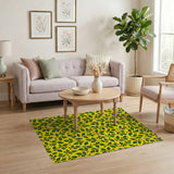 Multi-color and Patterns Festive Yellow Holly Berry Pattern Area Rug