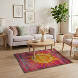 Vibrant Sunburst Heritage Area Rug