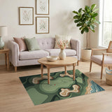 Coastal Golf Green Area Rug