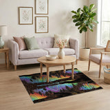 Rainbow Ripple Multi-Color Area Rug
