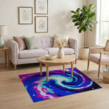 Cosmic Swirl Abstract Area Rug