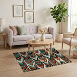 Bold Multi-Color Arrow Southwestern Rug