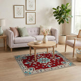 Red Medallion Ornate Red Persian Medallion Area Rug