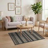 Brown and Tan Brown Tan Heritage Tribal Striped Rug