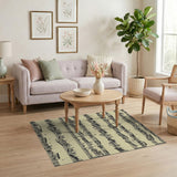 Black and White Vintage Sheet Music Area Rug