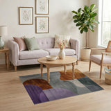 Fluid Organic Geometric Multi-Color Area Rug