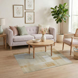 Geometric Modern Beige and Neutral Modern Beige Geometric Abstract Area Rug