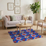 Whimsical Cartoon Clock Critters Area Rug