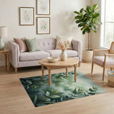 Eucalyptus Framed Misty Forest Area Rug