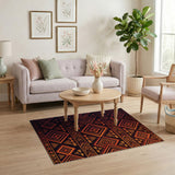 Heritage Tribal Orange Geometric Area Rug