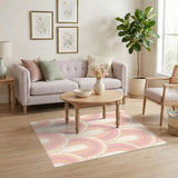 Pastel Rainbow Arch Kids Area Rug