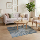 Geometric Modern Radiant Sunburst Geometric Area Rug