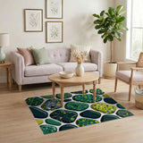 Emerald Pebble Terrazzo Area Rug