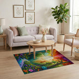 Rainbow Forest Stream Area Rug