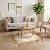 Red Floral Vintage No. 3 Area Rug