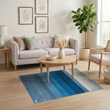 Blue Gradient Stripe Area Rug
