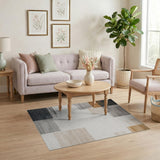Modern Grey Geometric No. 4 Area Rug