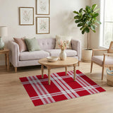 Bold Red Buffalo Plaid Area Rug