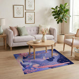Purple Mermaid Undersea Dream Area Rug