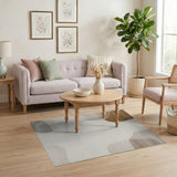 Brown Tan Organic Abstract Area Rug