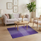 Purple Purple Plaid Checkered Area Rug